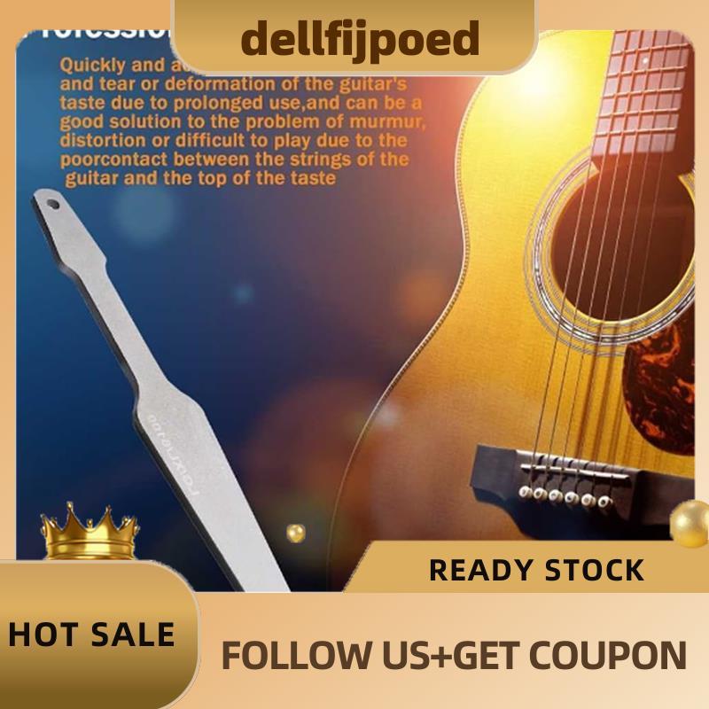 dellfijpoedGuitar Fret File, Double-Side Fret Crowning File, Professional High Carbon Steel Design F