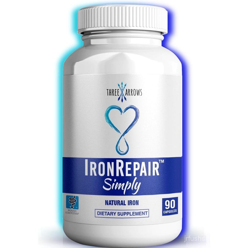 Iron Repair Simply Natural Iron อาหารเสริม, การดูดซึมที่ดีที่สุด & อ่อนโยนบนท้อง, Monash Low FODMAP,