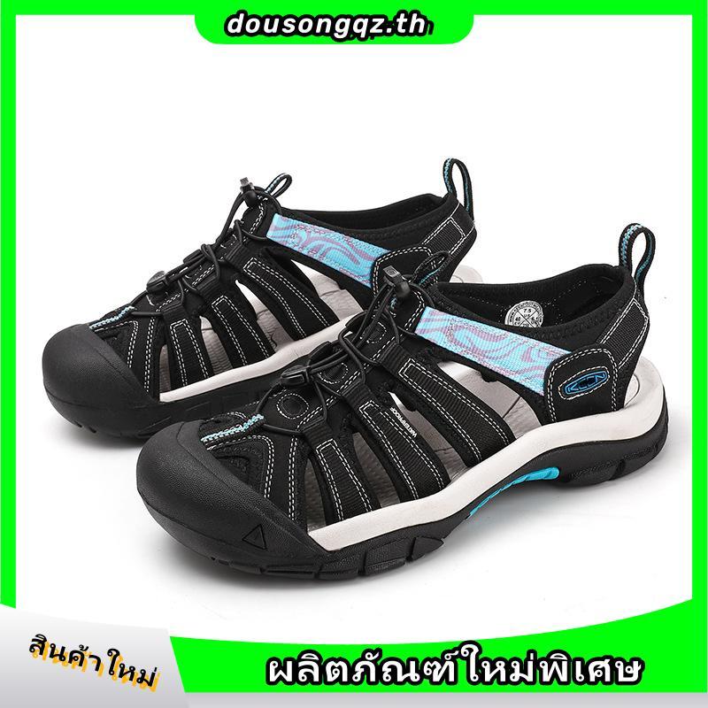 ในสต็อก  KEEN Baotou Outdoor Hiking Large Beach Creeper Shoes