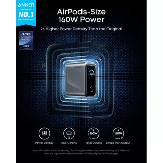 🔥ถูก/แท้🔥Anker Prime Charger 160W 3 Ports Smart Display ชาร์จไว
