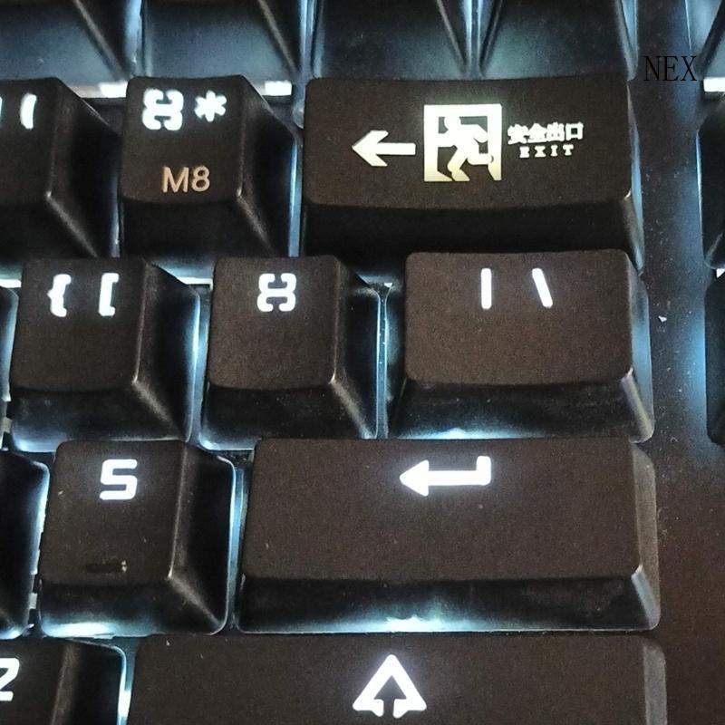 NEX R1 2U Backspace Keycap Shine ผ่าน Keycaps ABS Etched Backlit คีย์บอร์ด Keycap