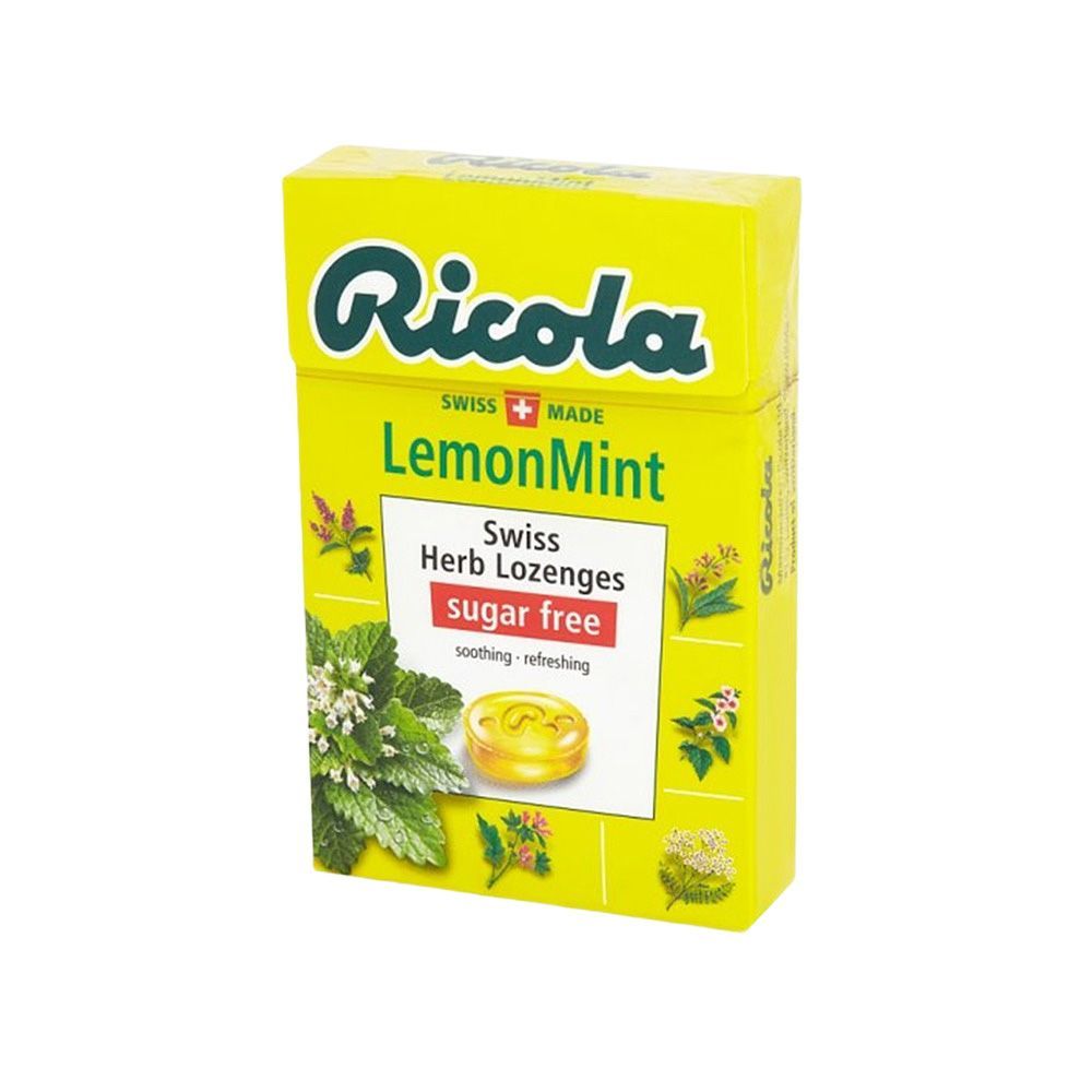 [สินค้าส่งด่วน] ริโคลาลูกอมเลมอนมิ้นต์ 40ก. RICOLA LEMON MINT 40 G.