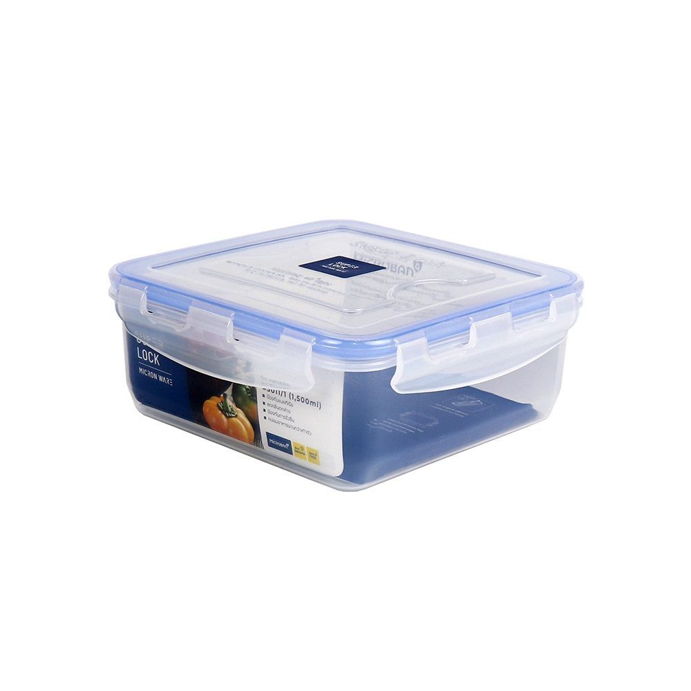 SUPER LOCK กล่องอาหารพลาสติก คลาสสิค 1500ML. SUPER LOCK PLASTIC FOOD BOX CLASIC 1500ML.