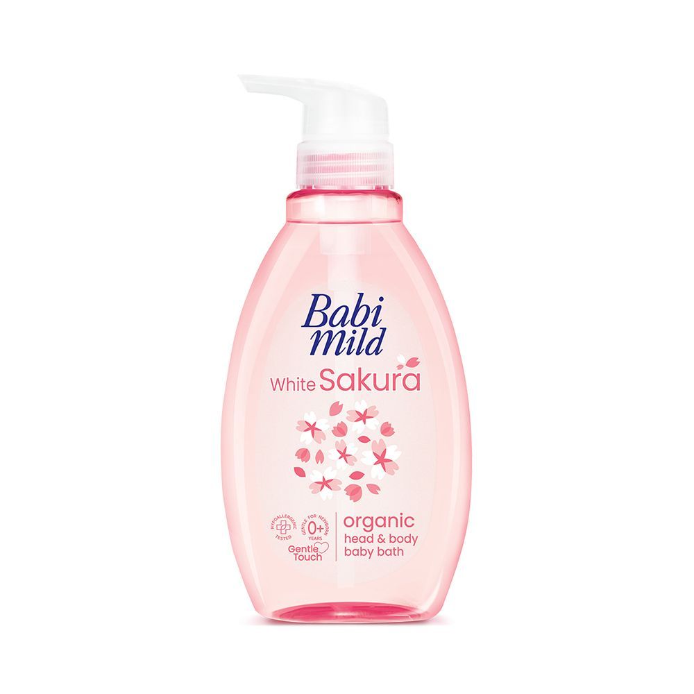เบบี้มายด์สบู่เหลว ไวท์ซากุระ 380มล. BABI MILD BATH ULTRA MILD WHITE SAKURA 380ML