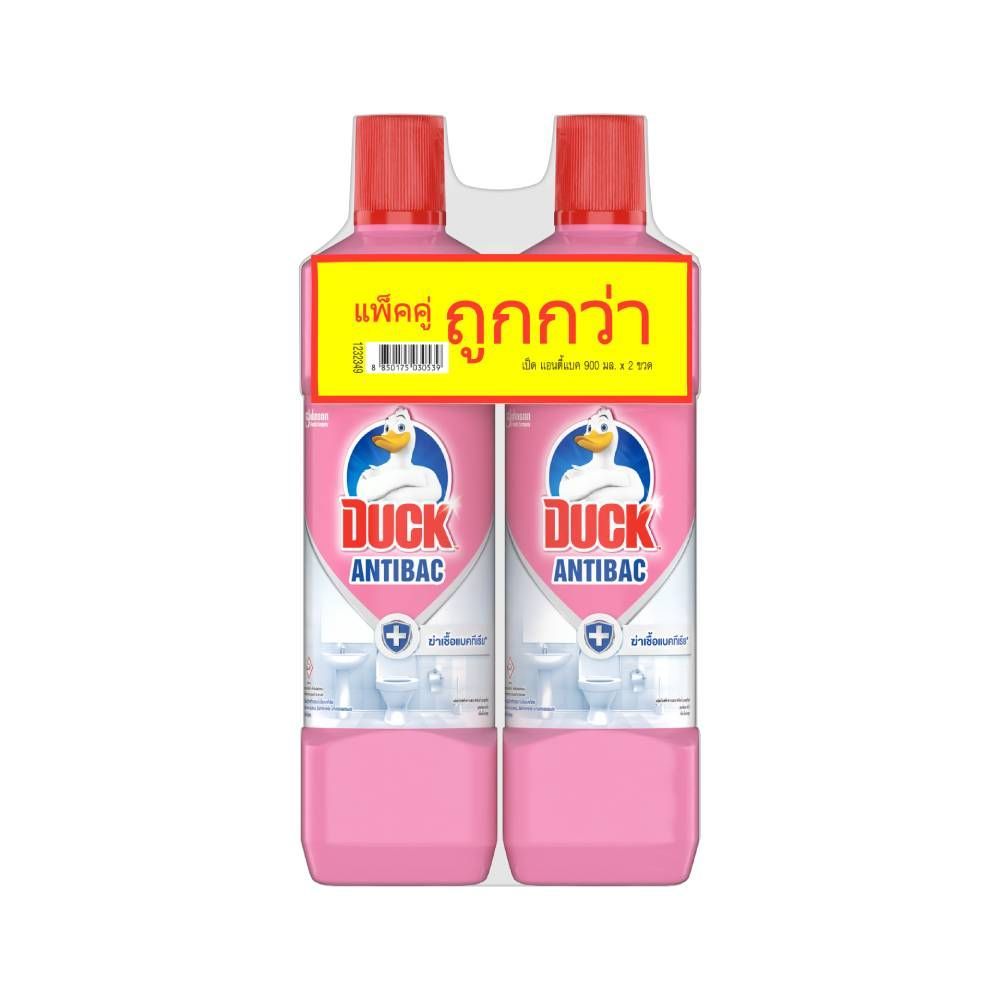 [สินค้าส่งด่วน]  เป็ดพิ้งค์ห้องน้ำ 900มล. แพ็คคู่ DUCK PINK BATHROOM 900X2