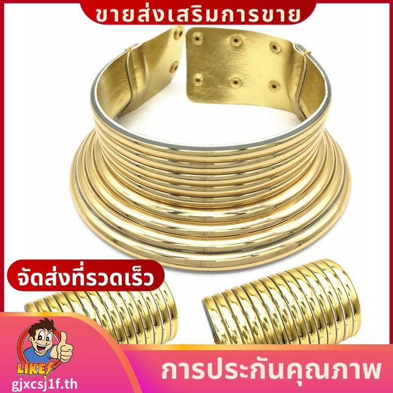 ชุดเครื่องประดับสร้อยคอแอฟริกันสร้อยข้อมือสองมือเกินจริงgjxcsj1fth