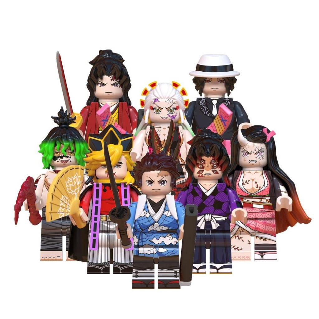 Demon Slayer Action Figure Tsugikuni Yoriichi Kamado Nezuko Douma Gyuutarou Daki Kokushibou ของเล่นค