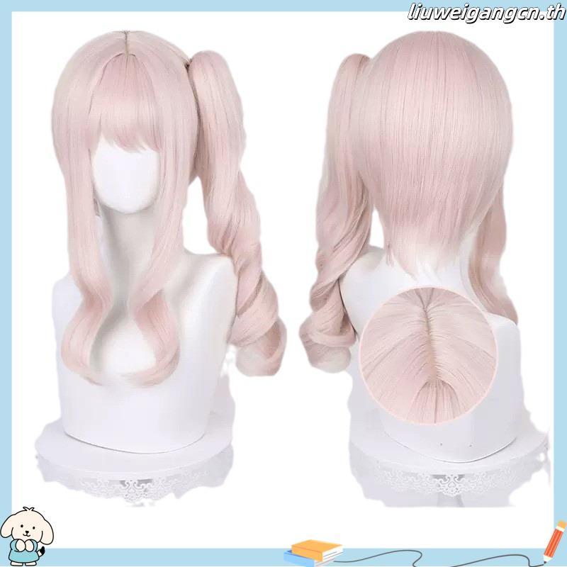 Project SEKAI COLORFUL STAGE! Akiyama Mizuki Cosplay Wig 40cm Pink Curly Wigs Heat Resistant Synthet