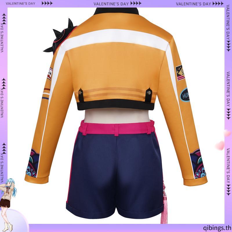 【HX-YAO】KPop Demon Hunters Rumi cosplay children's clothing HUNTR/X Member Rumi คอสเพลย์ชุดฮาโลวีน