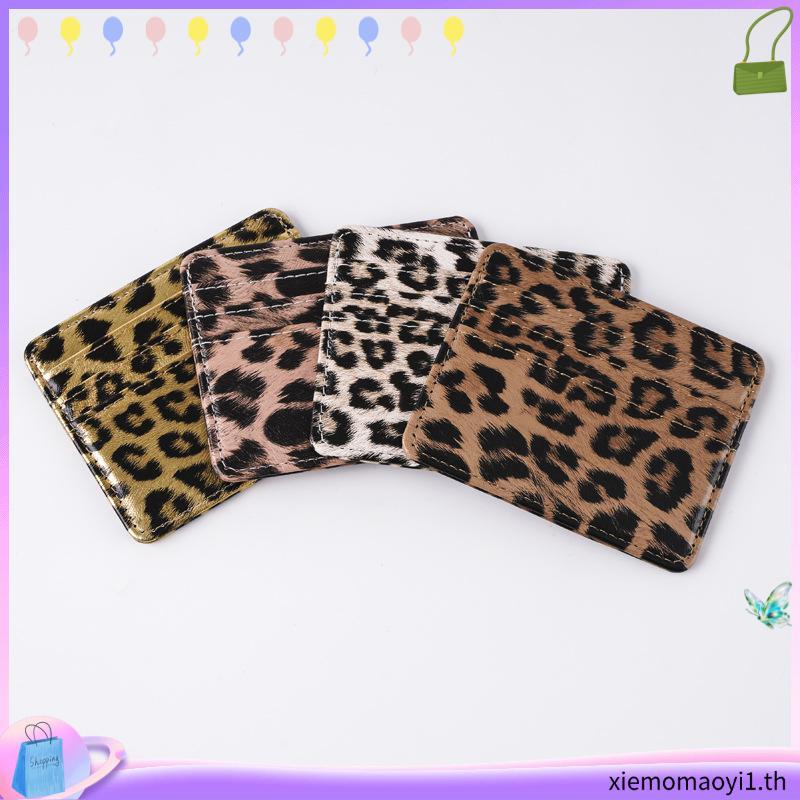 (Wallet) Whale Indeed Leopard (แบบแม่เหล็ก) ซองใส่บัตรสูงสุด 2 ใบ จับถนัดมือ แม่เหล็กแรง