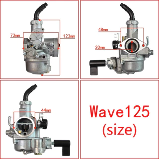 คาร์บู สำหรับรถมอเตอร์ไซค์ รุ่น WAVE125 DREAM125 คาบูเวฟ125 R ดรีม125 ดรีม อย่างดี ได้มาตรฐาน จูนง่าย เดินเบานิ่ง พร้อมส่งเวฟ125