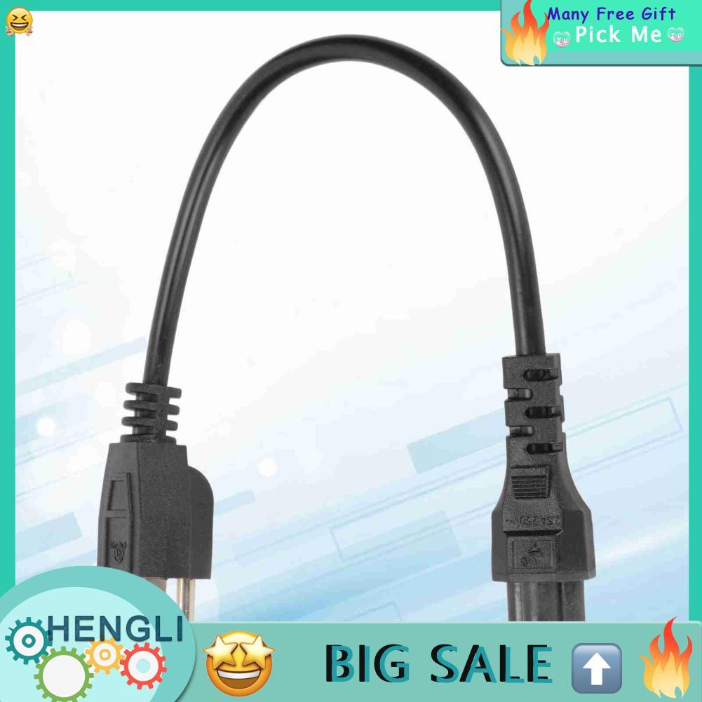 Hengli 5-15P ชายถึง IEC320 C5 หญิงสายไฟ Heavy Duty    เปลี่ยน AC สั้น 0.3 ม./0.98ft สำหรับคอมพิวเตอร