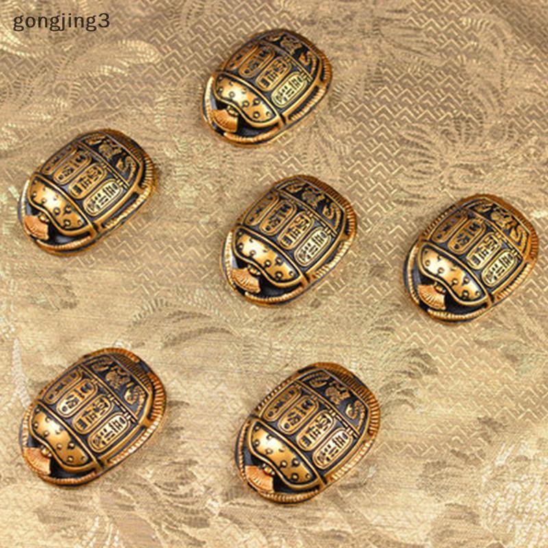 Gongjing3 โบราณอียิปต์ Amulet Scarab สัตว์ Figurine ที่ไม่ซ้ํากันประดับ Mini Scarab Beetle ของที่ระลึก Figurine Desktop Decor สําหรับของขวัญ th
