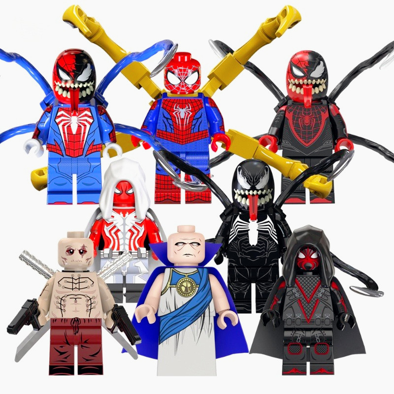 Spider Dead Watchers Venom Man Pool Series Super Heroes ภาพยนตร์ Mini Building Blocks รูปของเล่นเด็กของขวัญ
