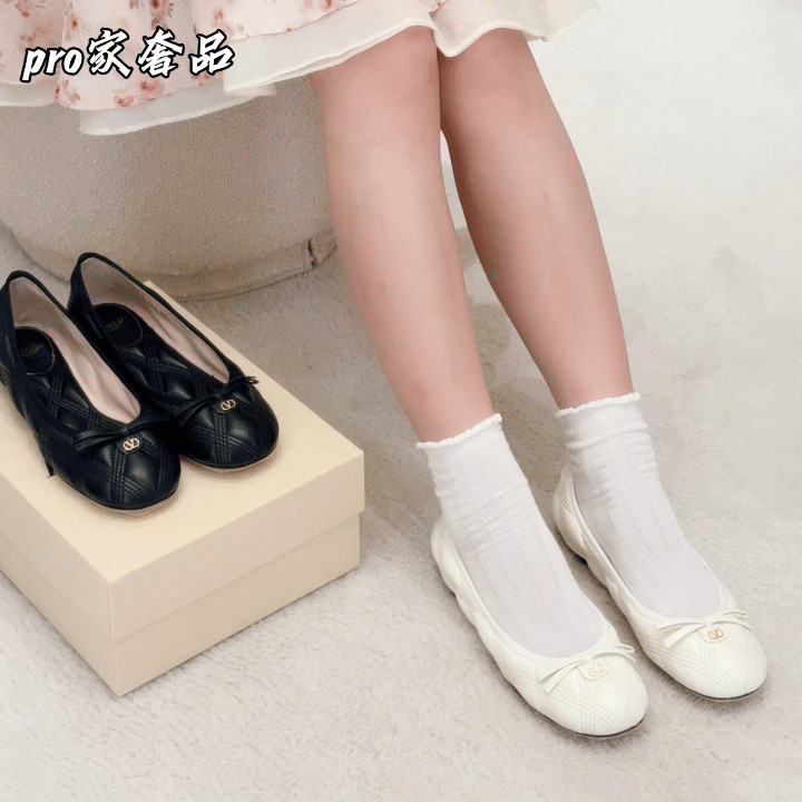 [Certificate Appraiser] [PRO Home Luxury] Valentino Valentino Ballet Shoes Quiltie 67 Custom Sheep L