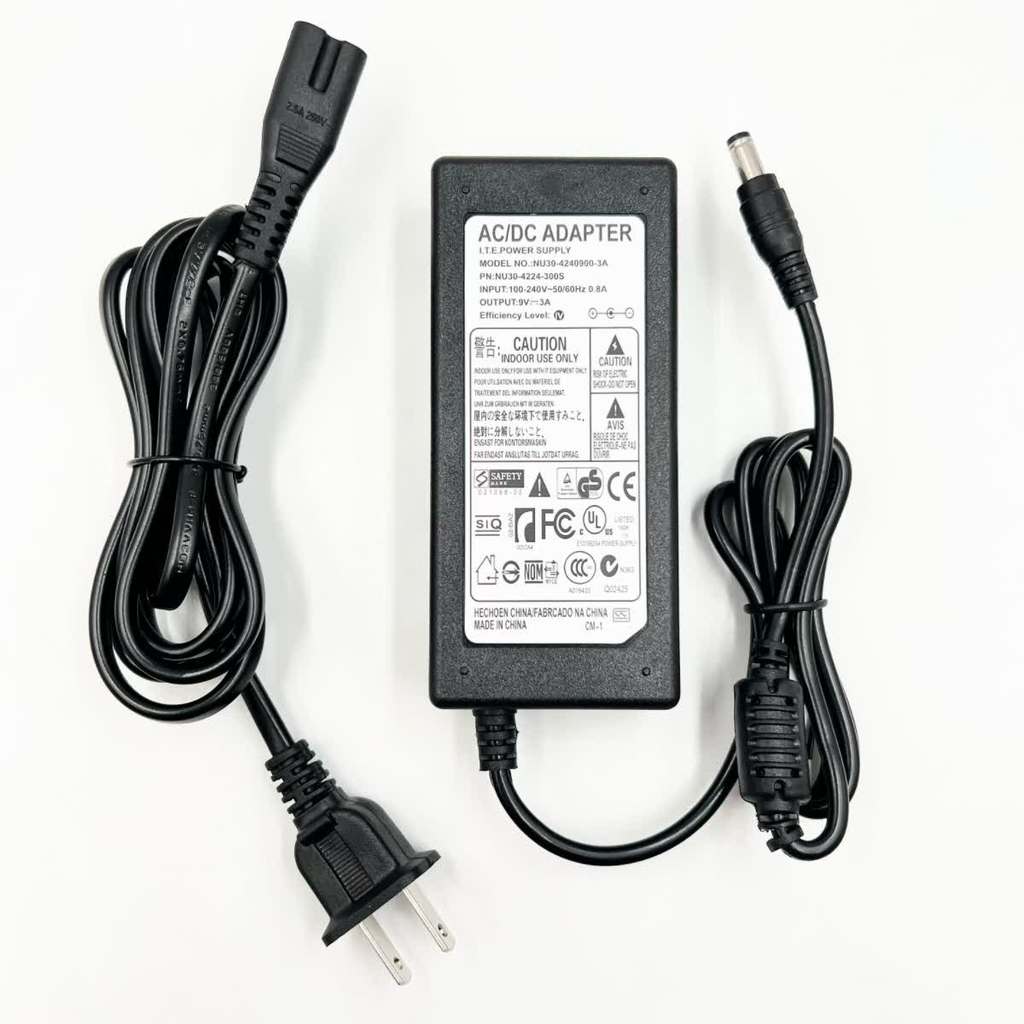 Roland กลองไฟฟ้า TD-1/4/9/TD-11/17/25 อะแดปเตอร์ไฟเฉพาะ PSB-1U 9V-2A