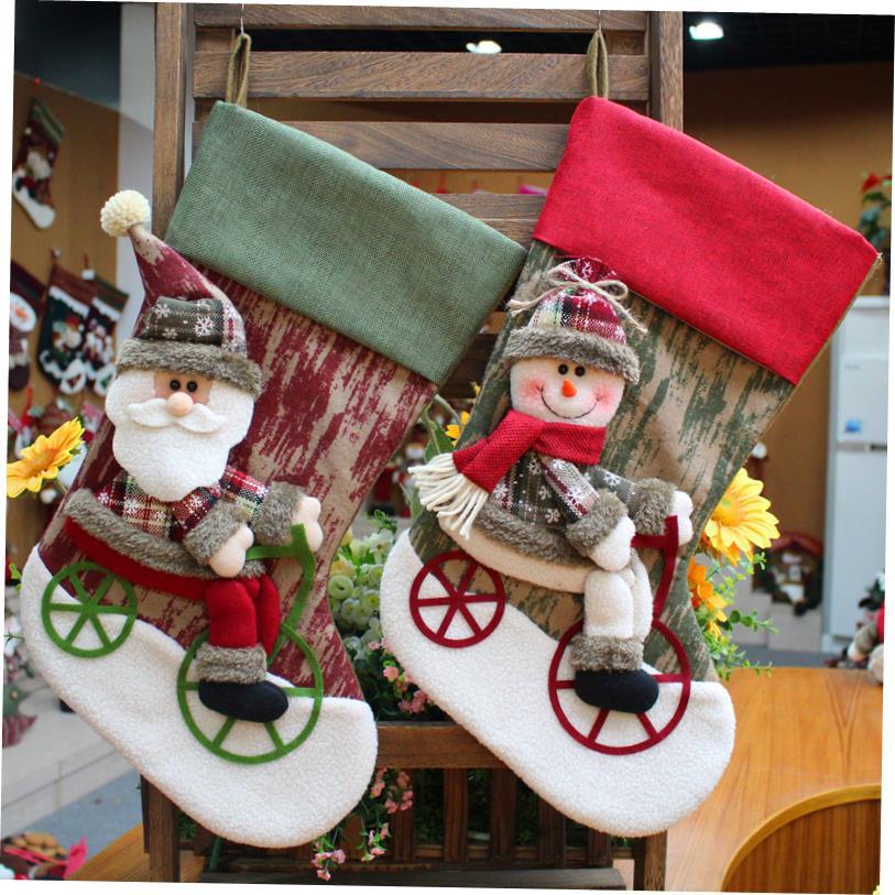ตกแต่งคริสต์มาส tree stocking gift กระเป๋า goodie 圣Mian Keen