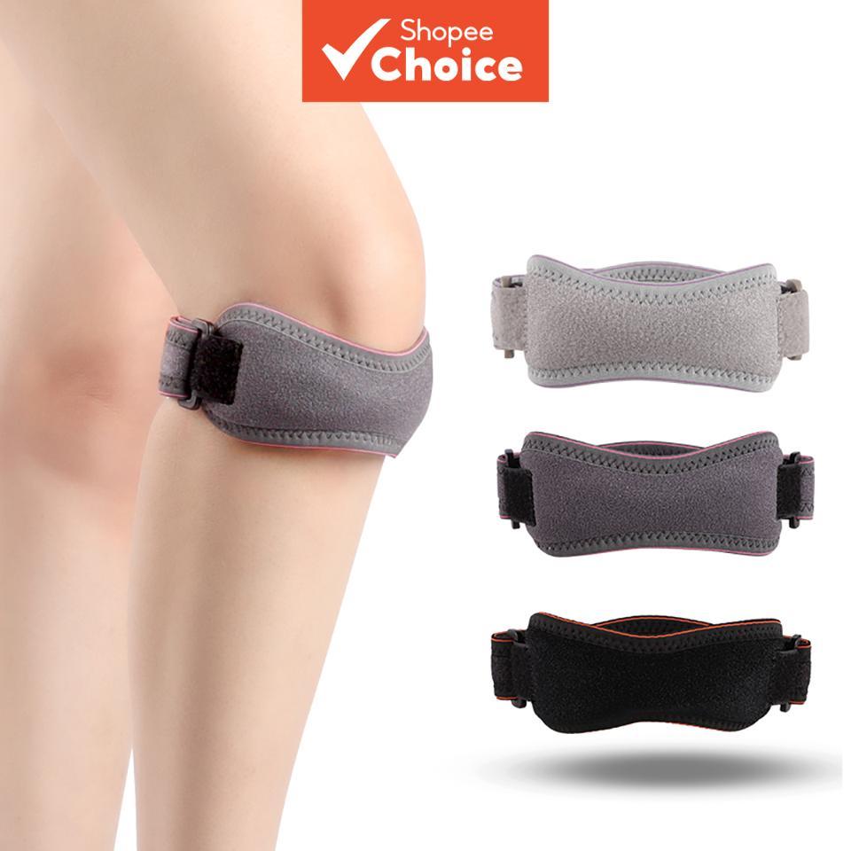 Maseda Sports Kneepad ซิลิกาเจลแบบปรับได้ วิ่ง ขี่จักรยาน Gym Shock Absorption สาย Patella