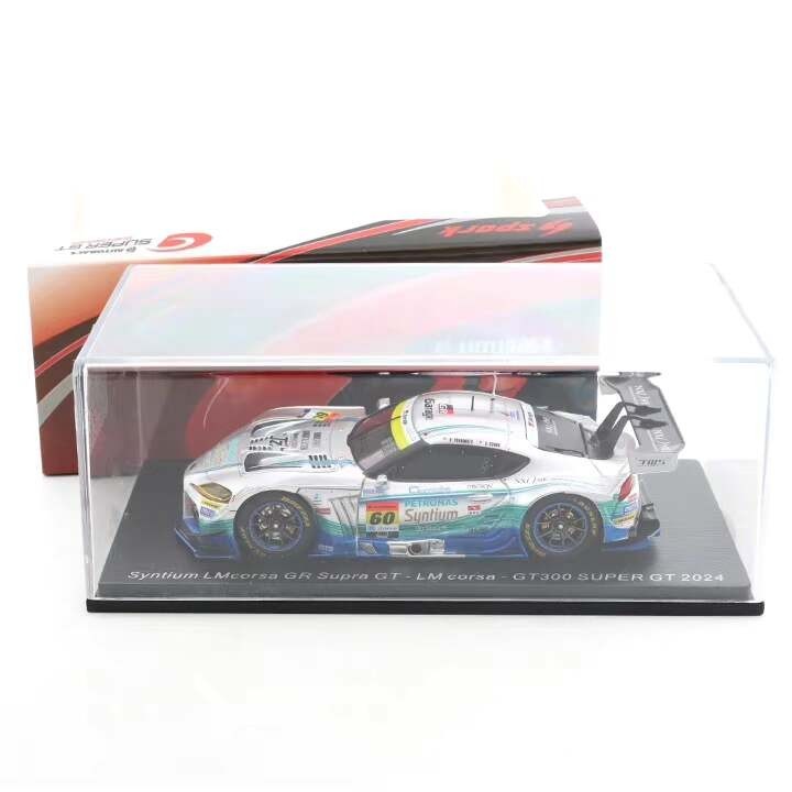 รถโมเดลสปาร์ค 1/43 GR Supra GT No. 60 GT300 เครื่องประดับ Super GT 2024
