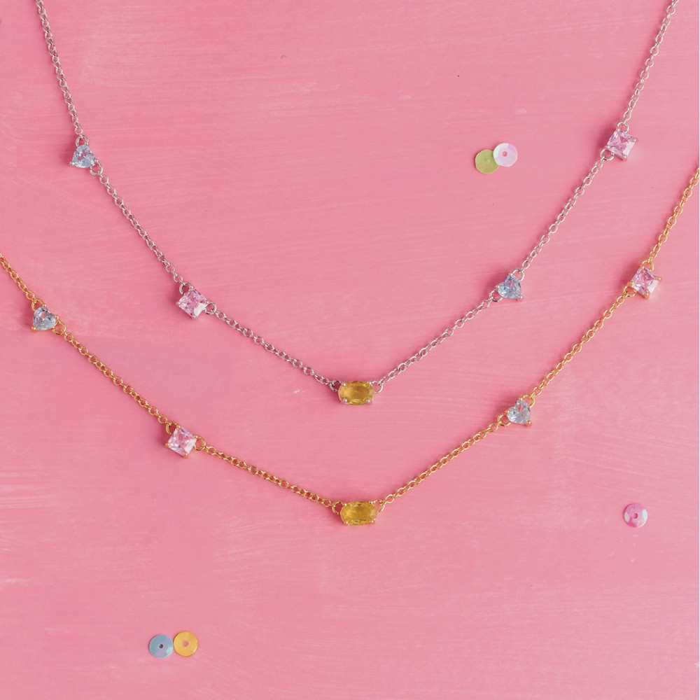 YVIS Swatch Brass Necklace - Palette Collection
