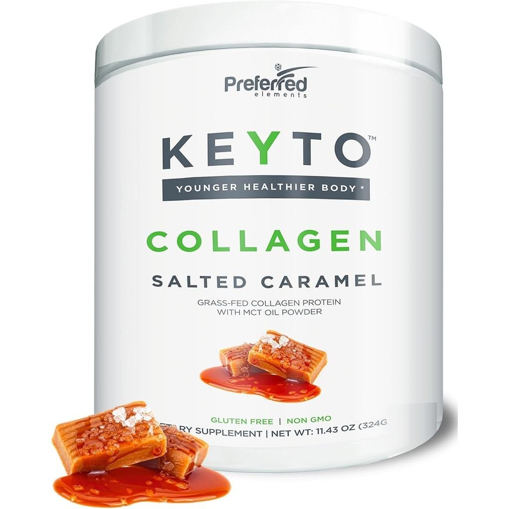 ผงโปรตีนคอลลาเจนคีโตพร้อมน้ํามัน MCT – Keto และ Paleo Friendly Grass Fed Pasture ยกไฮโดรไลซ์คอลลาเจน