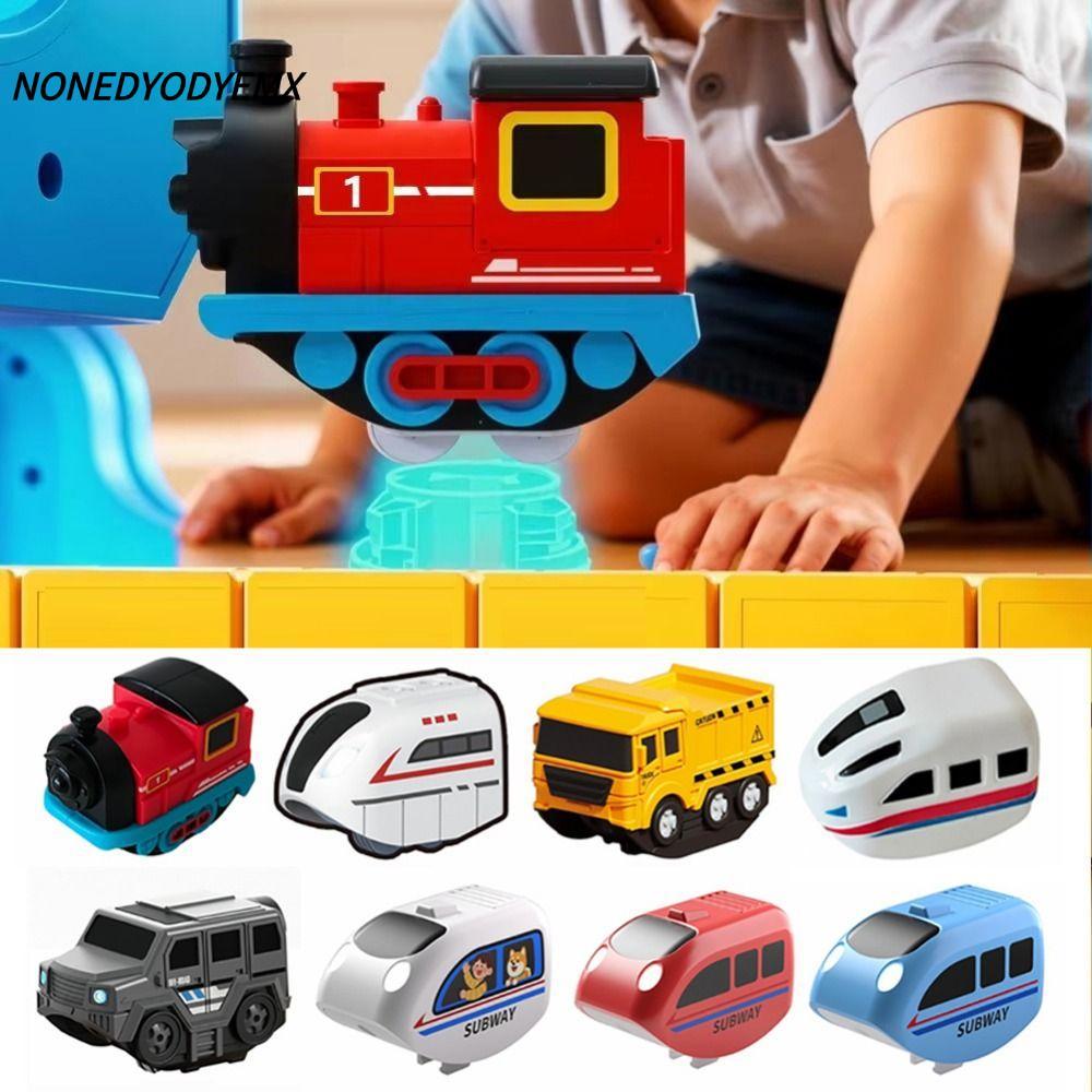 NONDYOMX รางรถไฟแม่เหล็กกันแรงโน้มถ่วง Smooth Steady ของเล่นอัจฉริยะพลาสติก Diecast สําหรับเด็ก