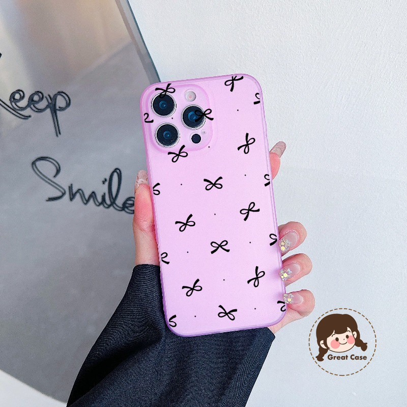 Simple Bowknotเคสโทรศัพท์สําหรับRealmeหมายเหตุ60 60X50 P4 P3 P3X P1 Pro Q5i Q3 Q3i V23 V23i V13 5G 4