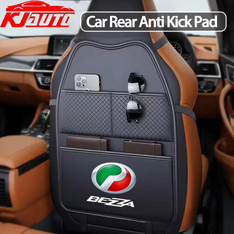 Perodua Bezza หนังรถที่นั่งกลับ Protector Kick Mat กระเป๋าแท็บเล็ตสําหรับ Bezza B300 D63D 16-19 B300