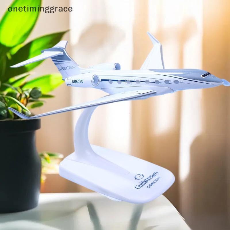 Onetiminggrace 1PCS Gulfstream G650 เครื่องบิน Diecast 1/200 Scale เครื่องบินรุ่นเครื่องบิน G650ER เ