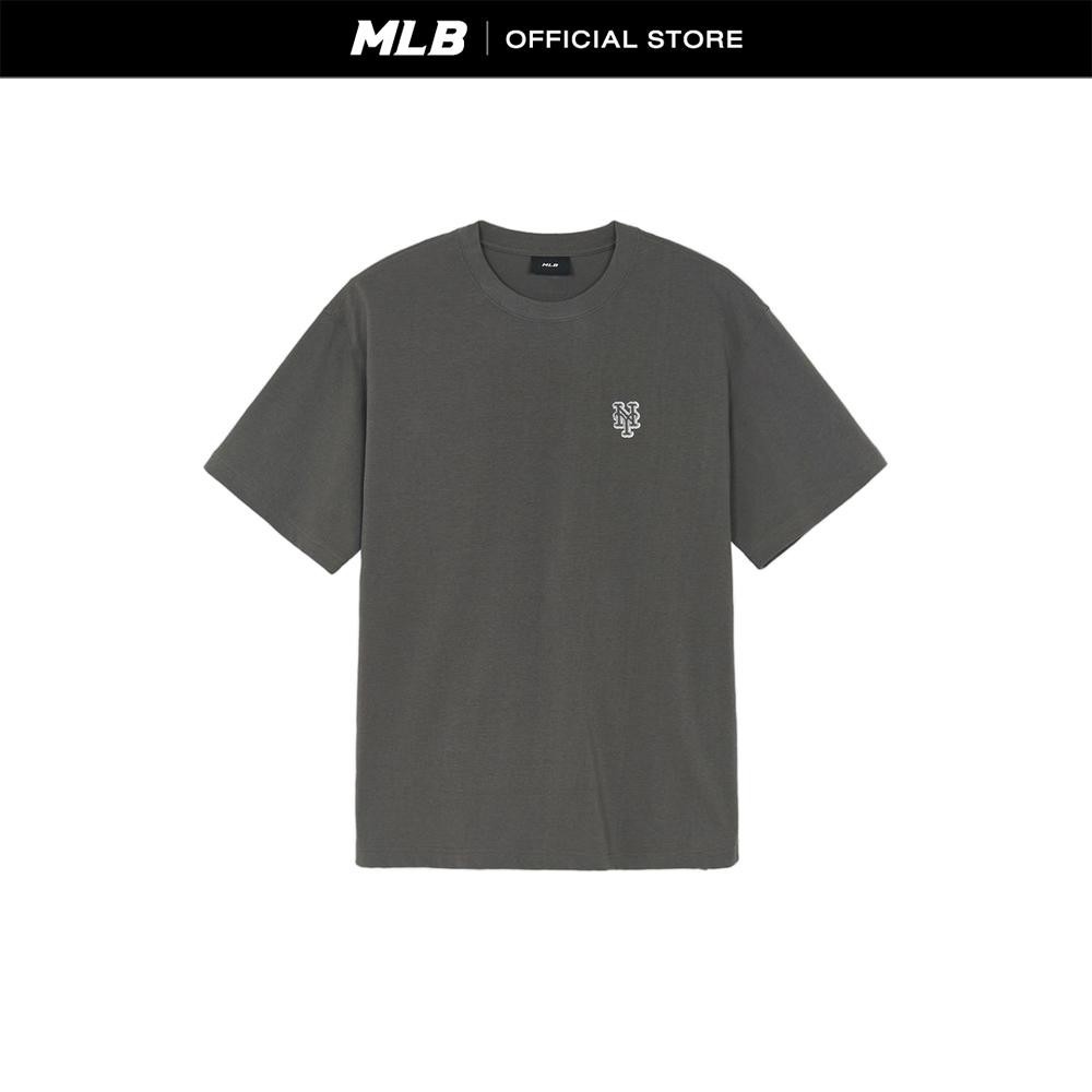 MLB เสื้อยืด ยูนิเซ็กส์ Basic Heavy Weight Over Fit T-Shirts รุ่น 3ATSB0354 09CGL สีเทาชาร์โคล