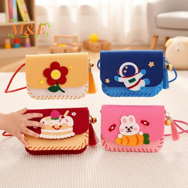 [M&E] DIY Felt Bag สําหรับเด็กเย็บหัตถกรรมชุดกระเป๋าสะพายข้างของเล่นทําด้วยมือโรงเรียนอนุบาล Art Cre