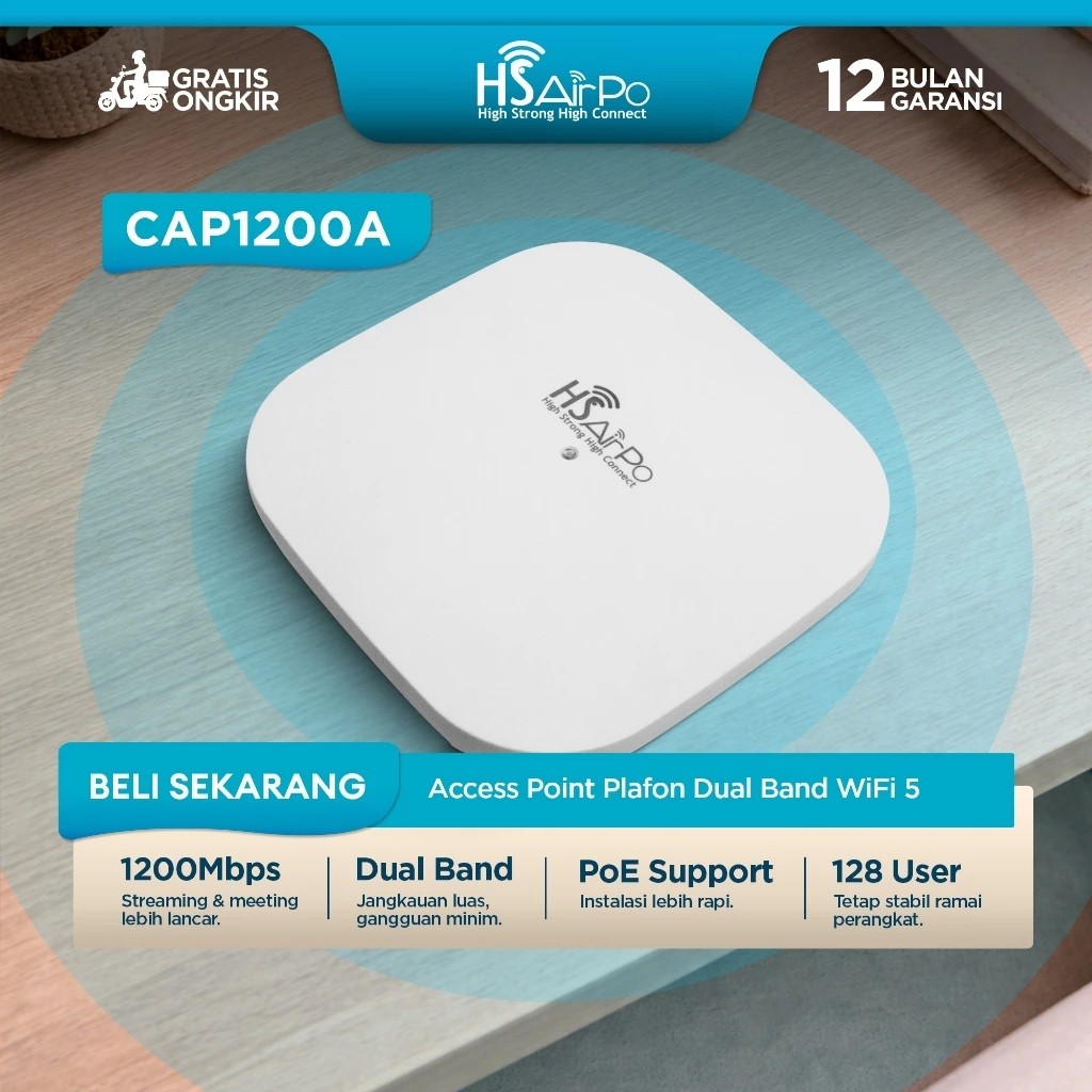 HSAIRPO CAP1200A WiFi 5 AC1200 CEILING-MOUNT ACCESS POINT