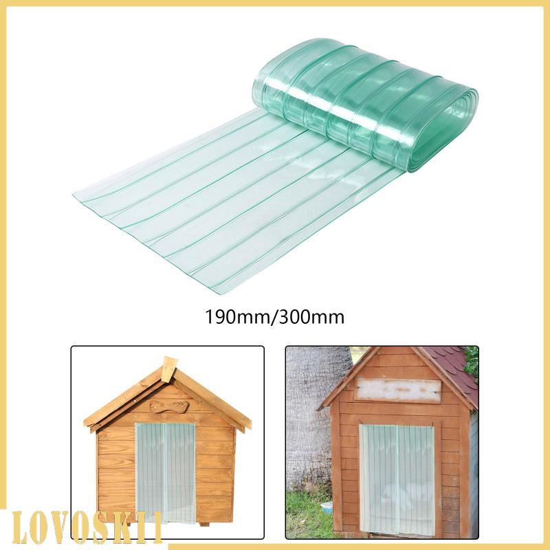 [Lovoski1] PVC Dog Door Flap Safety Curtain Strips Replacement for DIY Pet House Entry Weatherproof 