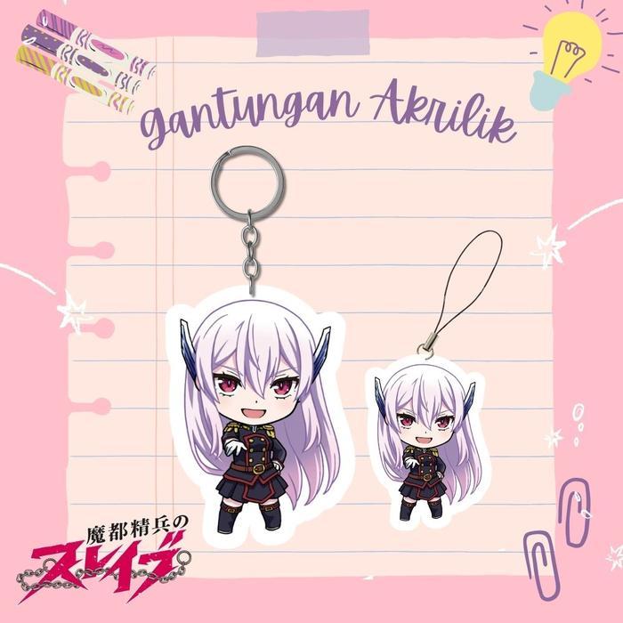 GANTUNANG AKRILIK ANIME Mato Seihei No Slave - A, GANTUNGAN KUNCI