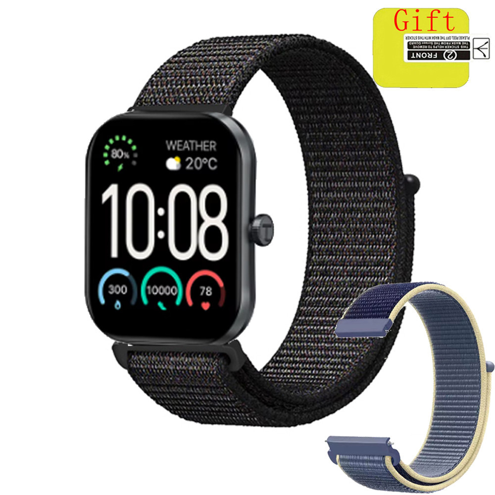 Haylou S6 smart watch สายรัดห่วงไนลอนสําหรับ Haylou S6 smart watch Band ผู้หญิงผู้ชายสร้อยข้อมือสายร