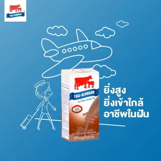 นมไทยเดนมาร์ค รสช็อกโกแลต 250 มล. ยกลัง 36 กล่อง นมวัวแท้ 100% UHT นมโคแท้