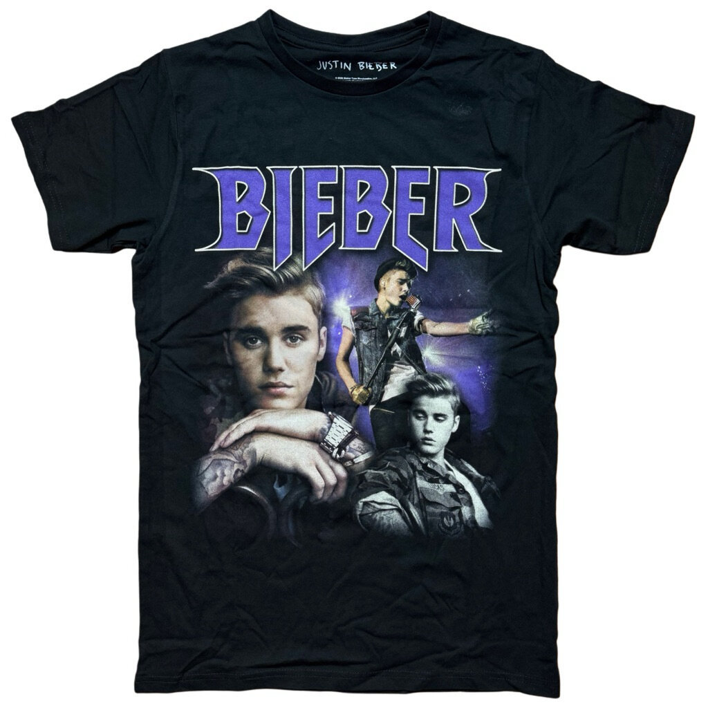เสื้อวง JUSTIN BIEBER : JB HOMAGE (BLACK) T-SHIRT ลิขสิทธิ์แท้ UK