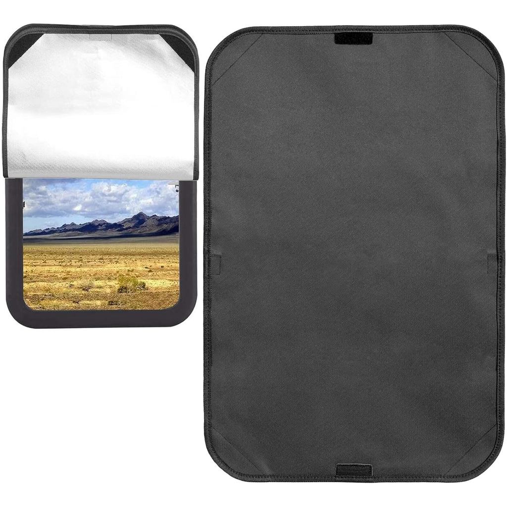 RV Door Window Shade Cover,RV Window Shade,Camter Sunshade Privacy Screen Window Cover, 16 * 25 นิ้ว