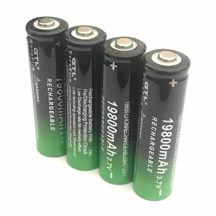 ไฟฉายแบตเตอรี่แบบชาร์จไฟได้ ชนิด 18650 V