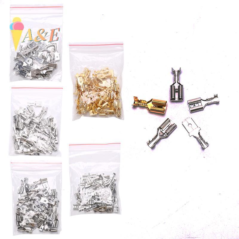 [QIMO] 50PCS 6.3 Crimp Terminal ชายหญิง Spade Connector Crimping Terminals