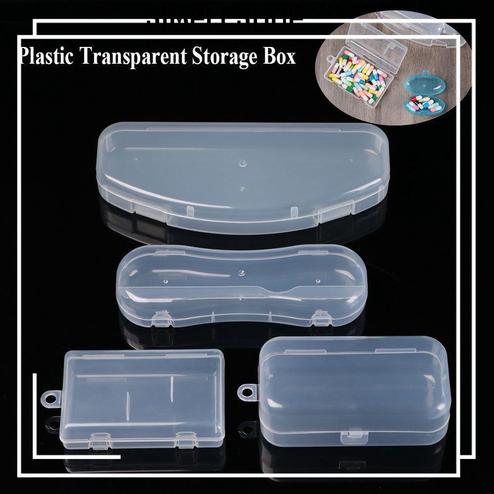 SIMPLESHOP กล่องเก็บของโปร่งใสพลาสติก Sundries Organizer เครื่องมือตกปลาอุปกรณ์เสริมกล่องบรรจุ