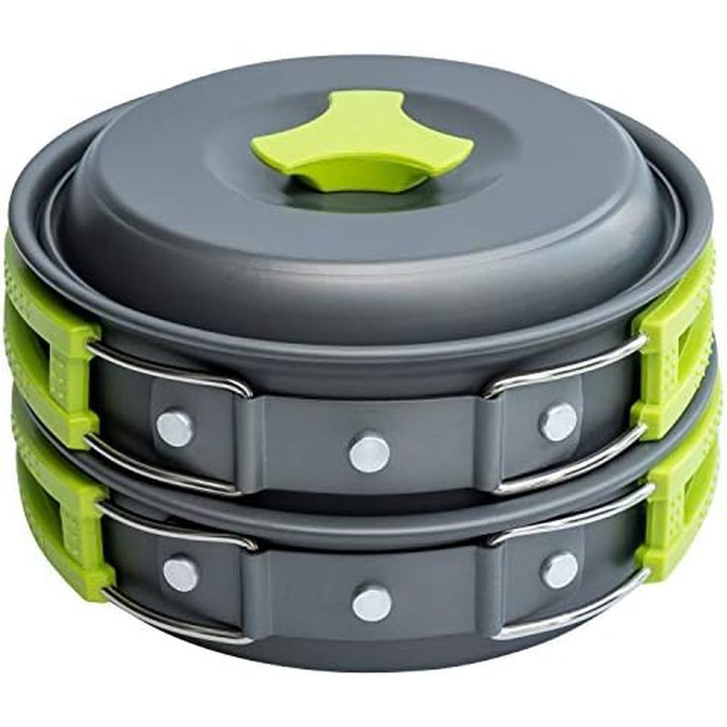 Camping Pans และชุดหม้อ – Backpacking Gear - Camp อุปกรณ์ครัว Acce Camping เครื่องครัว Mess ชุดสําหร
