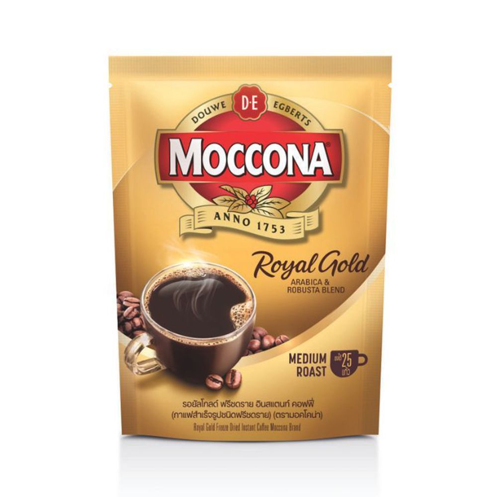 [สินค้าส่งด่วน] มอคโคน่า รอยัลโกล์ด กาแฟฟรีซดราย 50กรัม MOCCONA ROYAL GOLD FREEZE DRIED 50 G.