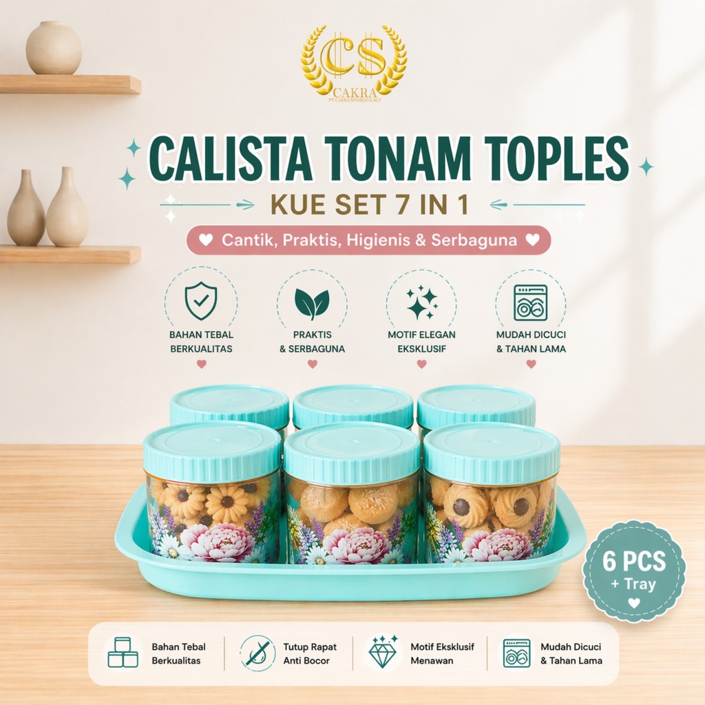 Calista Tanam Cake Jar Set 7 in 1