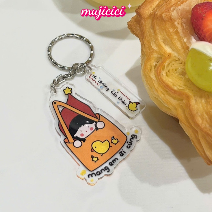 GIFT MESSAGE KEYCHAIN - BRING ME TO GO ประกอบ - GO ON THE BACKGROUND - NORMAL SHOP