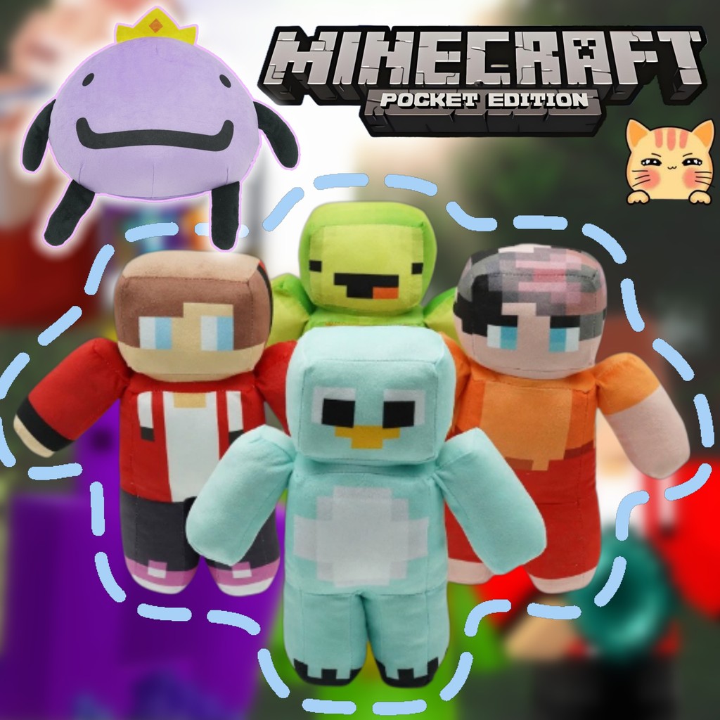 BCT Minecraft ที่น่าสนใจ Wemmbu ตุ๊กตาตุ๊กตา Milo และชิปของเล่นตุ๊กตา Kawaii JJ และ Mikey ตุ๊กตาของเล่นเด็กของขวัญของขวัญวันเกิดของขวัญเด็กผู้หญิง Wemmbu สินค้า