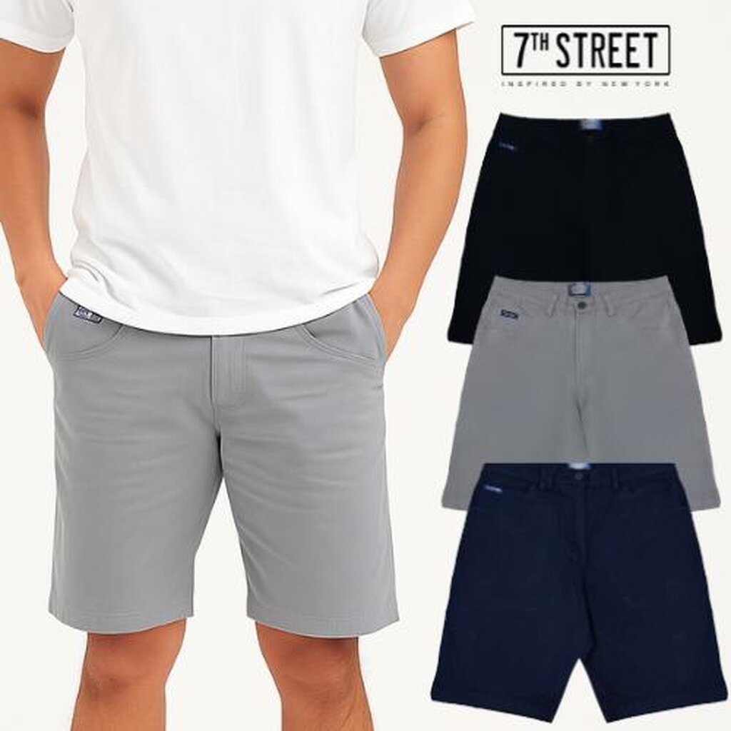 กางเกงขาสั้น 7ᵗʰ Street รุ่น SWWT เนื้อผ้า Cotton Twill สวมใส่สบายไม่อึดอัด ผู้ชาย Clothing Man