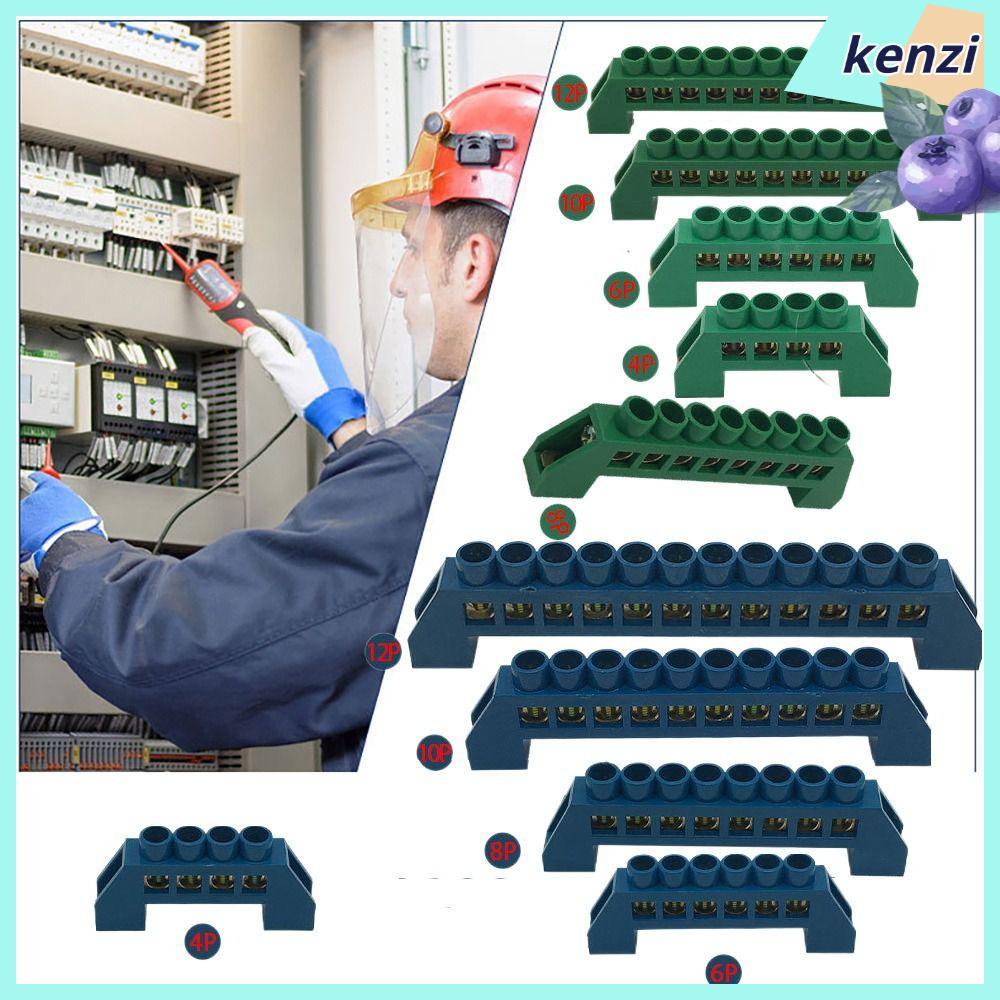 KENZI ทองเหลืองสกรู Grounding Bridge Terminal,หนาและ Neutral Block Connector, 4Pin 6Pin 8Pin 10Pin 1