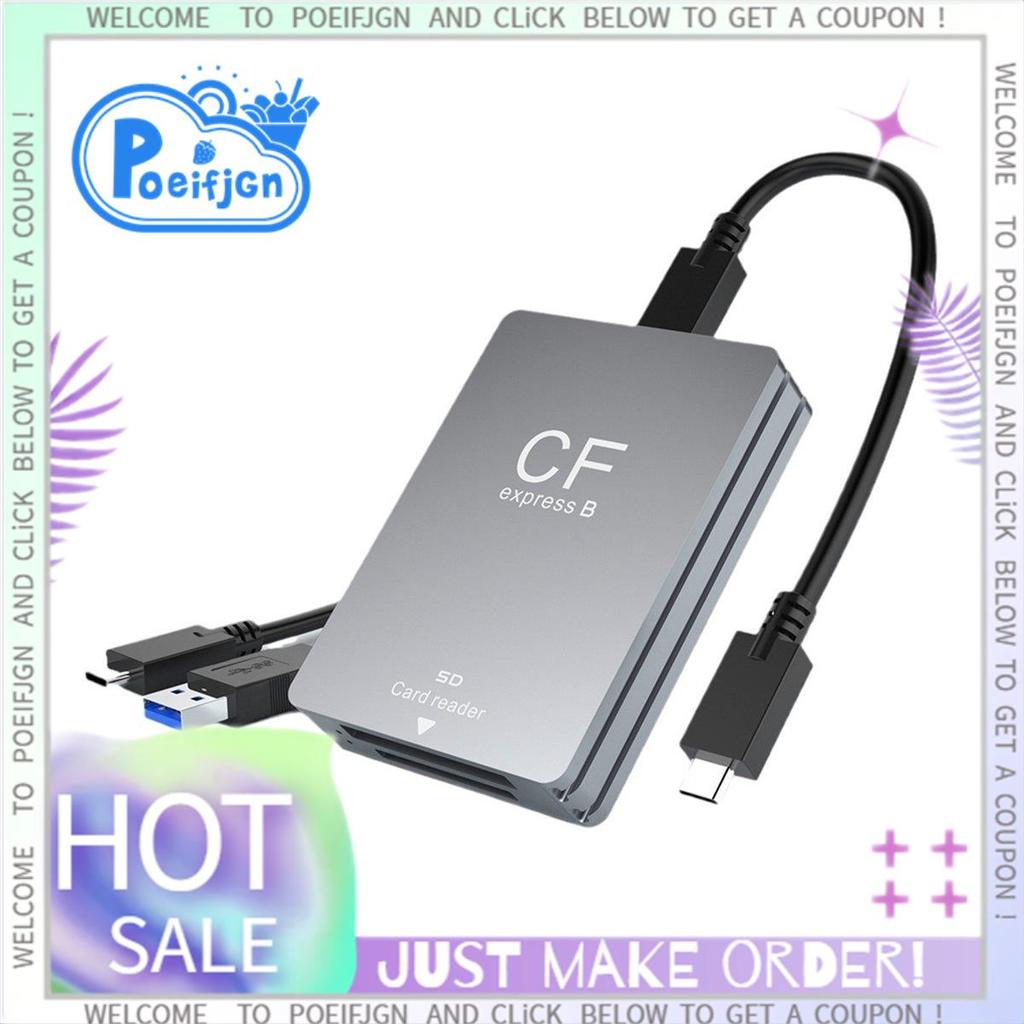 2 in 1 CFexpress Type B เครื่องอ่านการ์ด SD CFexpress Reader CFExpress เครื่องอ่านการ์ด USB 3.2 10Gb