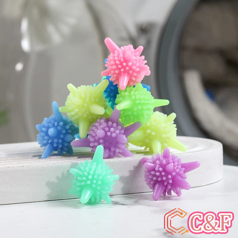 C&F ลูกบอลซักผ้าช่วยไม่ให้ผ้าพัน ซิลิโคนซักผ้า คละสี Small Washing Balls